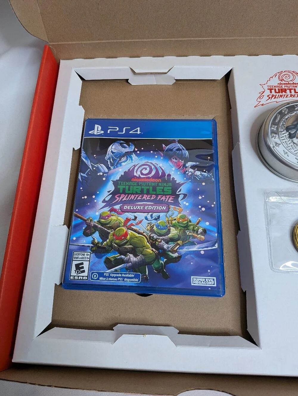 TMNT: Splintered Fate Pipin Hot Collector’s Edition PS4 Pizza Box Posters Dice